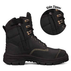 150mm Black Zip Sided Boot