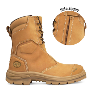 200mm Hi-Leg Wheat Zip Sided Boot